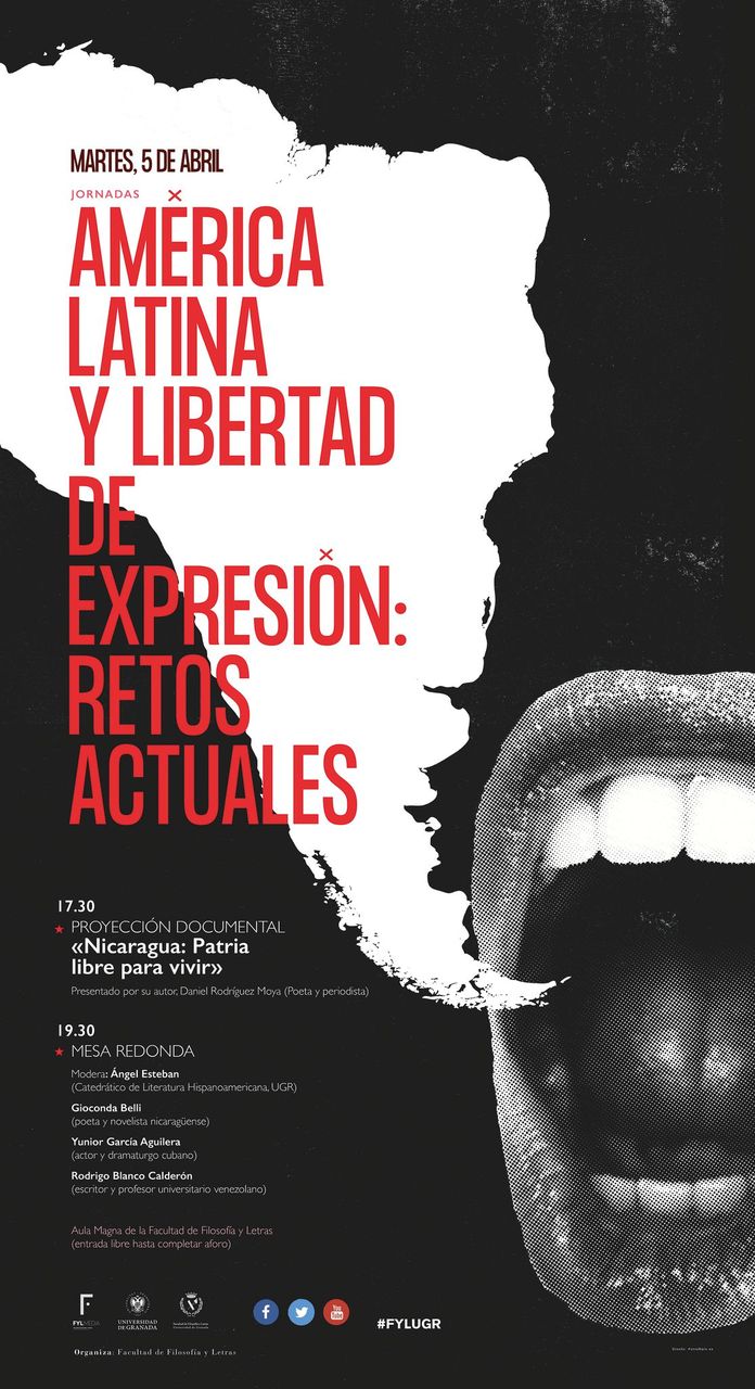 Cartel de las Jornadas América Latina y Libertad de Expresión